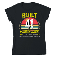 Product Vintage Birthday 41 Classic Womens Crewneck T-shirt