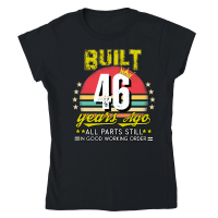 Product Vintage Birthday 46 Classic Womens Crewneck T-shirt
