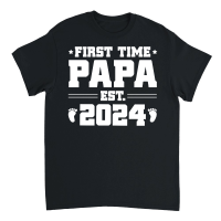 Product First Time Papa Est 2024 Unisex T-Shirt