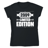 Product 2009 Limited Edition Birthday Classic Womens Crewneck T-shirt