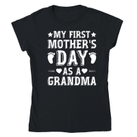 Product My First Mother's Day As A Grandma Classic Womens Crewneck T-shirt