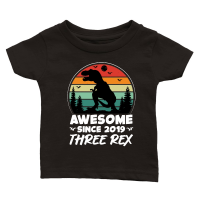 Product Awesome Since 2019 Three Rex Classic Baby Crewneck T-shirt