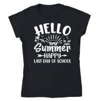 Product Hello Summer Happy Last Day of School Classic Womens Crewneck T-shirt