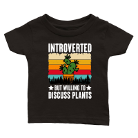 Product Introverted but Willing to Discuss Plants Classic Baby Crewneck T-shirt