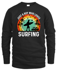 Product Just a Boy Who Loves Surfing Unisex Sweatshirt