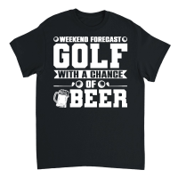 Product Weekend Forecast Golf with a Chance of Beer Unisex T-Shirt