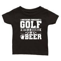 Product Weekend Forecast Golf with a Chance of Beer Classic Baby Crewneck T-shirt
