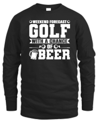 Product Weekend Forecast Golf with a Chance of Beer Unisex Sweatshirt