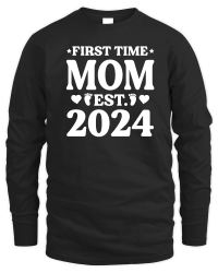 Product First Time Mom Est 2024 Unisex Sweatshirt
