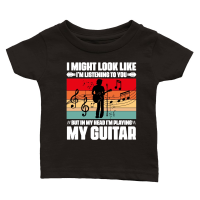 Product I'm Playing My Guitar Music Lover Classic Baby Crewneck T-shirt