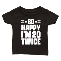 Product So Happy I'm 20 Twice Birthday Classic Baby Crewneck T-shirt