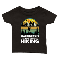 Product Happiness Is A Day Spent Hiking Classic Baby Crewneck T-shirt