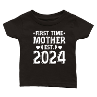 Product First Time Mother Est 2024 Classic Baby Crewneck T-shirt