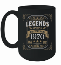 Product Legends Were Born In December 1970 Mug