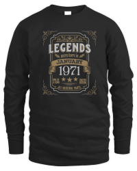 Product Legends Were Born In January 1971 Unisex Sweatshirt