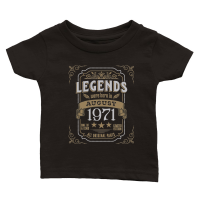 Product Legends Were Born In August 1971 Classic Baby Crewneck T-shirt