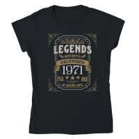 Product Legends Were Born In December 1971 Classic Womens Crewneck T-shirt