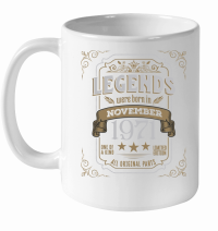 Product Legends Were Born In November 1971 White Ceramic Mug
