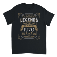 Product Legends Were Born In March 1970 Unisex T-Shirt