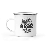Product I'm so lucky people can't hear what i'm thinking 01 Camping Mug