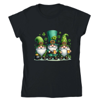 Product Gnome Shamrock Leprechau St. Patrick’s Day Classic Womens Crewneck T-shirt