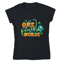 Product One Lucky Nurse St. Patrick’s Classic Womens Crewneck T-shirt