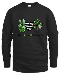 Product Peace Love Shamrocks St. Patrick’s Unisex Sweatshirt
