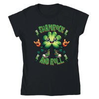 Product Shamrock And Roll St. Patricks Classic Womens Crewneck T-shirt