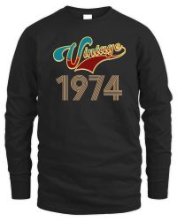 Product Vintage 1974 Birthday Unisex Sweatshirt