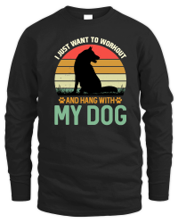 Product I Just want to Workout And Hang With My Dog Unisex Sweatshirt