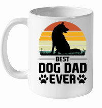 Product Best Dog Dad Ever White Ceramic Mug