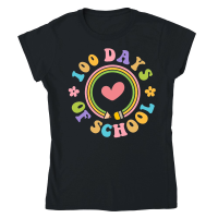 Product 100 Days of School Classic Womens Crewneck T-shirt