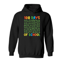 Product 100 Days of School Dinosaur Silhouette Hoodie