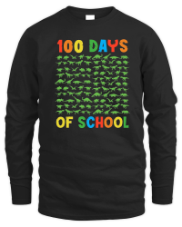 Product 100 Days of School Dinosaur Silhouette Unisex Sweatshirt