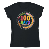 Product 100 Days of School Classic Womens Crewneck T-shirt