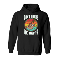 Product A220315 02 Cute Lazy Sloth Svg, Dont Hurry Be Happy Hoodie