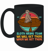 Product A220315 06 Sloth Kayaking Svg, Sloth Kayak Team Mug