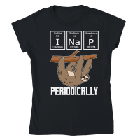 Product A220315 07 Funny Science Sloth, I Nap Periodically Classic Womens Crewneck T-shirt