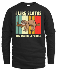 Product A220315 08 Funny Sloth Design For Sloth Lover Unisex Sweatshirt