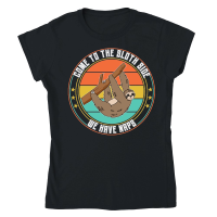 Product A220315 09 Sloth Svg Come To The Sloth Side Classic Womens Crewneck T-shirt