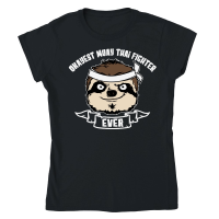 Product A220315 11 Okayest Sloth Fighter Ever Muay Thai Classic Womens Crewneck T-shirt