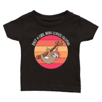 Product A220315 14 Sloth Svg Just A Girl Who Loves Sloths Classic Baby Crewneck T-shirt