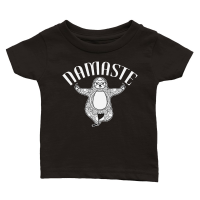 Product A220315 15 Namaste Sloth Yoga Easy Pose Svg Classic Baby Crewneck T-shirt