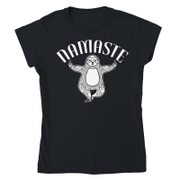 Product A220315 15 Namaste Sloth Yoga Easy Pose Svg Classic Womens Crewneck T-shirt