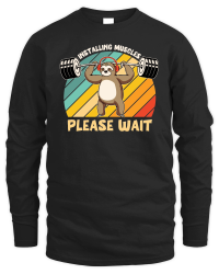 Product A220315 17 Installing Muscles Sloth Weight Lifting Unisex Sweatshirt