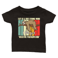 Product A220315 19 Funny Sloth Svg, Funny Lazy Sloth Classic Baby Crewneck T-shirt