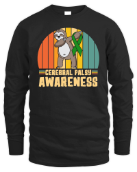 Product A220315 22 Cerebral Palsy Awareness Sloth Warrior Unisex Sweatshirt