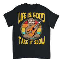Product A220315 23 Life Is Good Take It Slow Funny Sloth Unisex T-Shirt