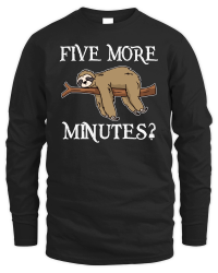 Product A220315 24 Funny Sloth Svg Five More Minutes Unisex Sweatshirt