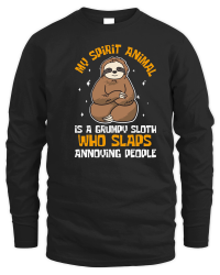 Product A220315 33 My Spirit Animal Is A Grumpy Sloth Svg Unisex Sweatshirt
